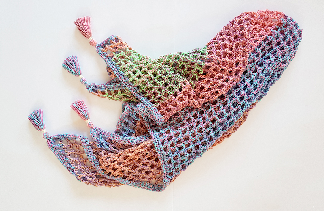 Mermaid Net Afghan | FREE crochet pattern by Projectarian